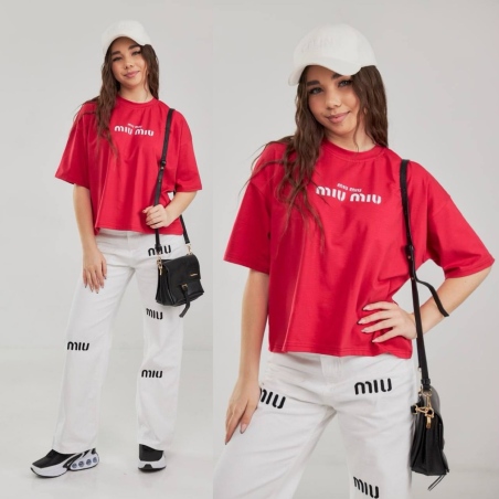 Вільна вкорочена футболка "crop"